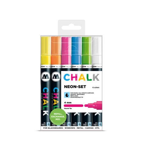 MOLOTOW Chalk Marker 4mm Neon Set